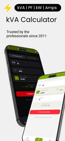 kVA Calculator Screenshot 1 of 4
