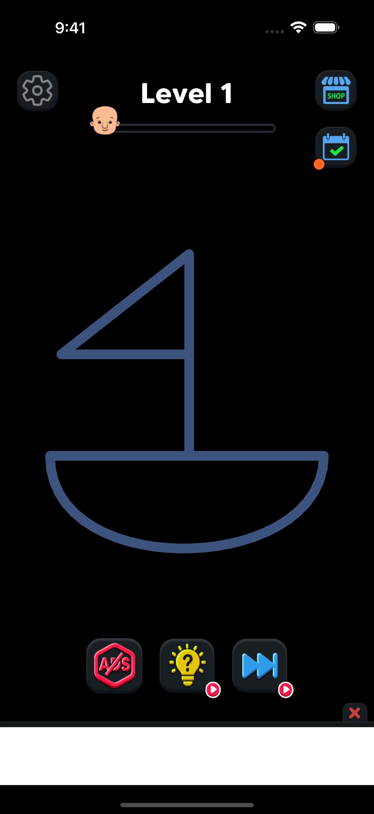 Screenshot 1 of One Line Puzzle: Logic Draw