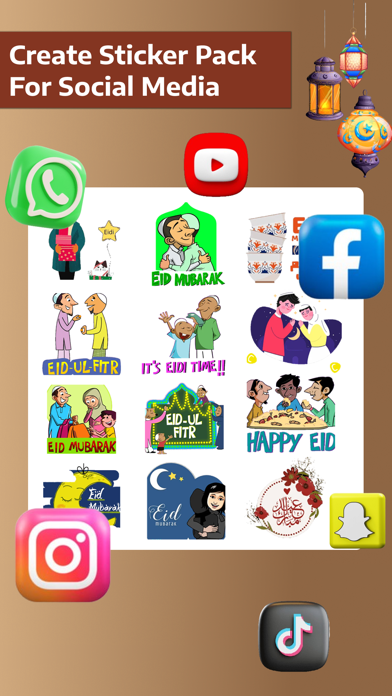 Eid Mubarak GIF Stickers 2024 Screenshot