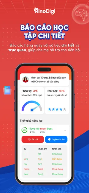 RinoDigi: Tiếng Anh cho trẻ em iPhone screenshot 4
