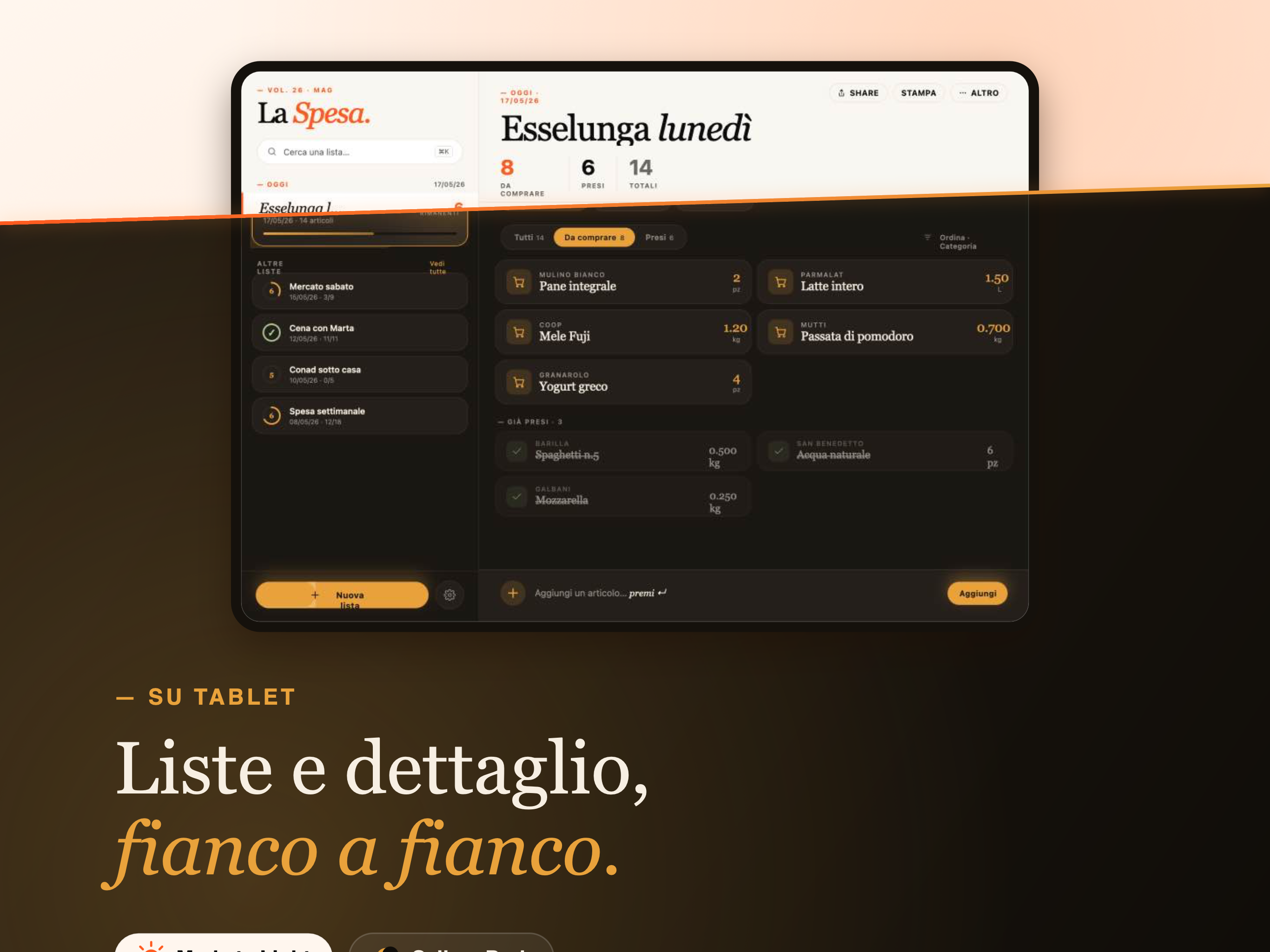 La Mia Lista della Spesa Smart