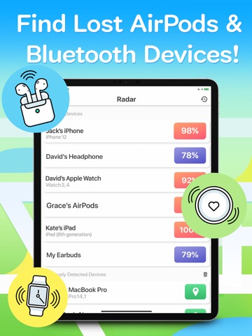 Bluetooth Scanner + Finder iPad screenshot