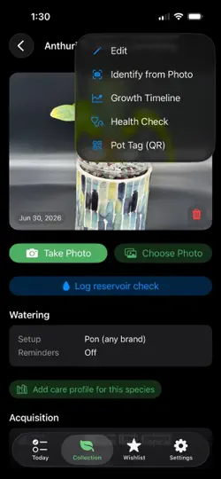 Screenshot von Dexter Leaf Co: Plant Tracker auf dem iPhone 2