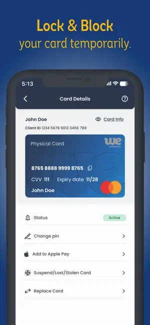 WeGo Mastercard iPhone screenshot 3