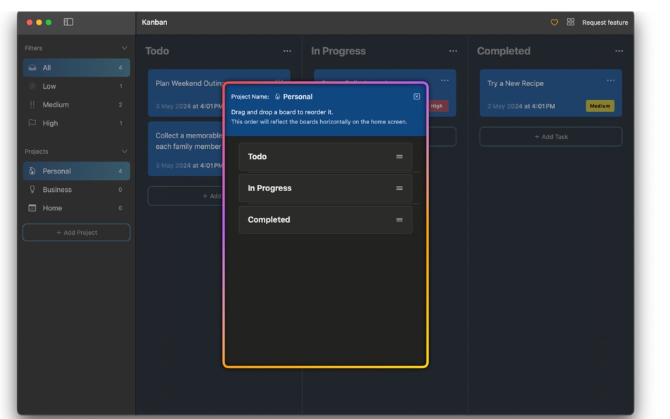 #5. Kanban Board - Project Planner (macOS) 由: Sheraz Khan