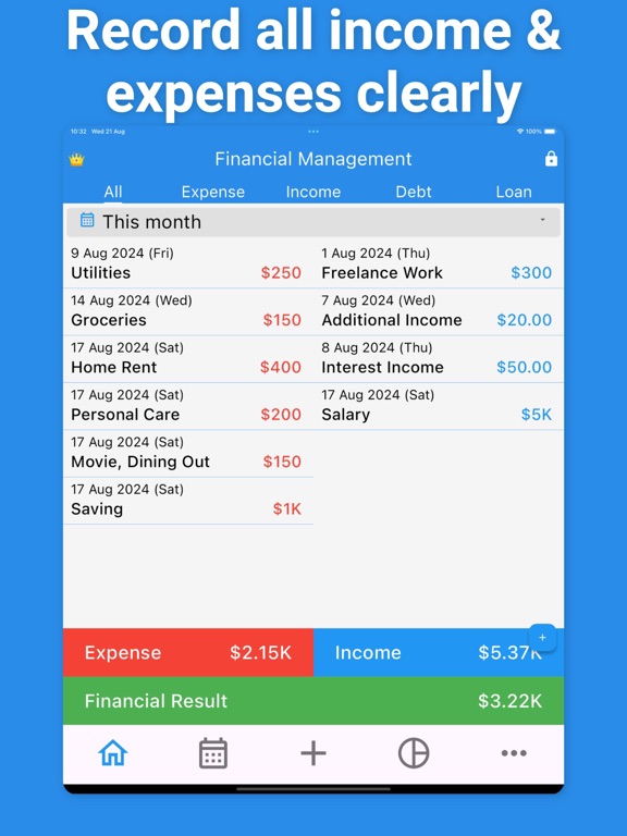 Expense Tracker, Money Manager iPad screenshot 3 - Reference app