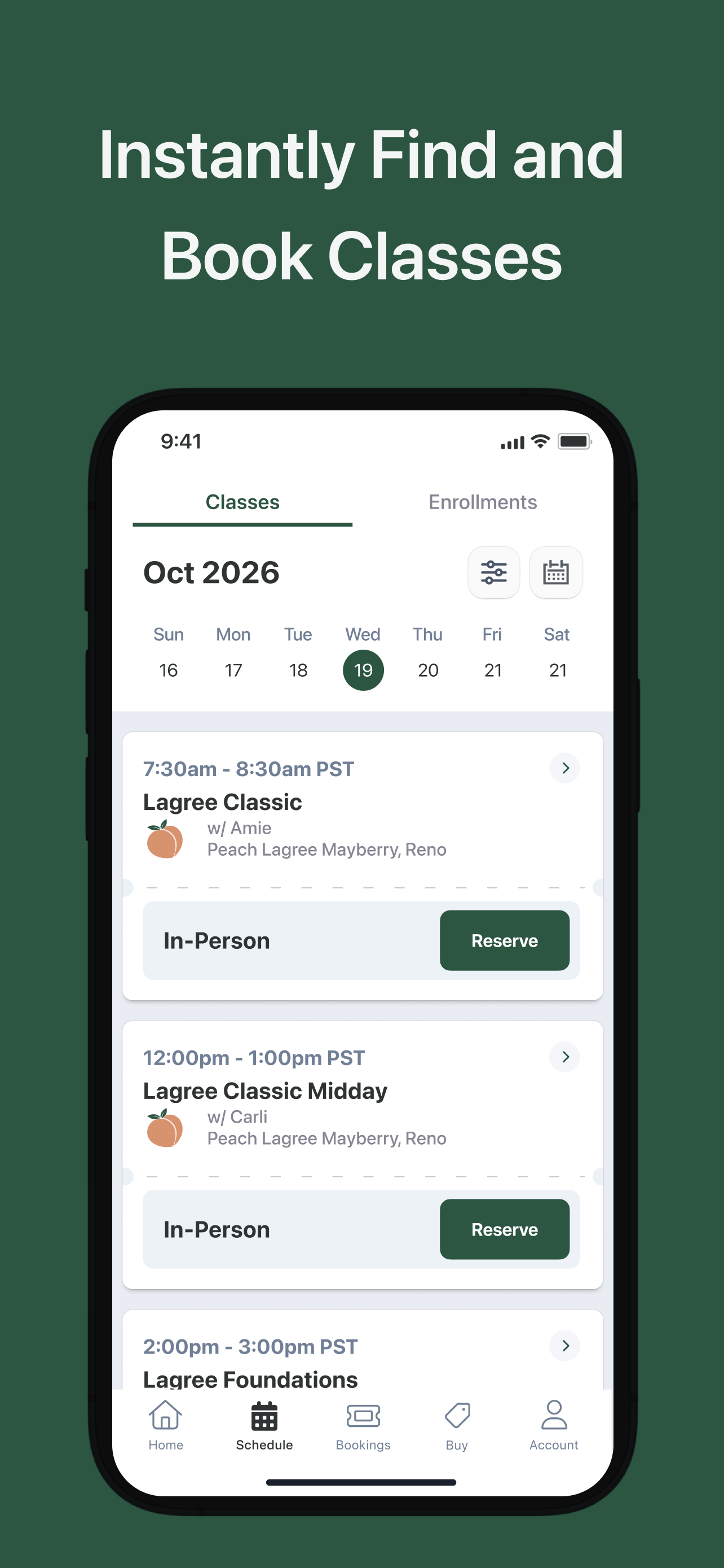 Peach Lagree App screenshot 3