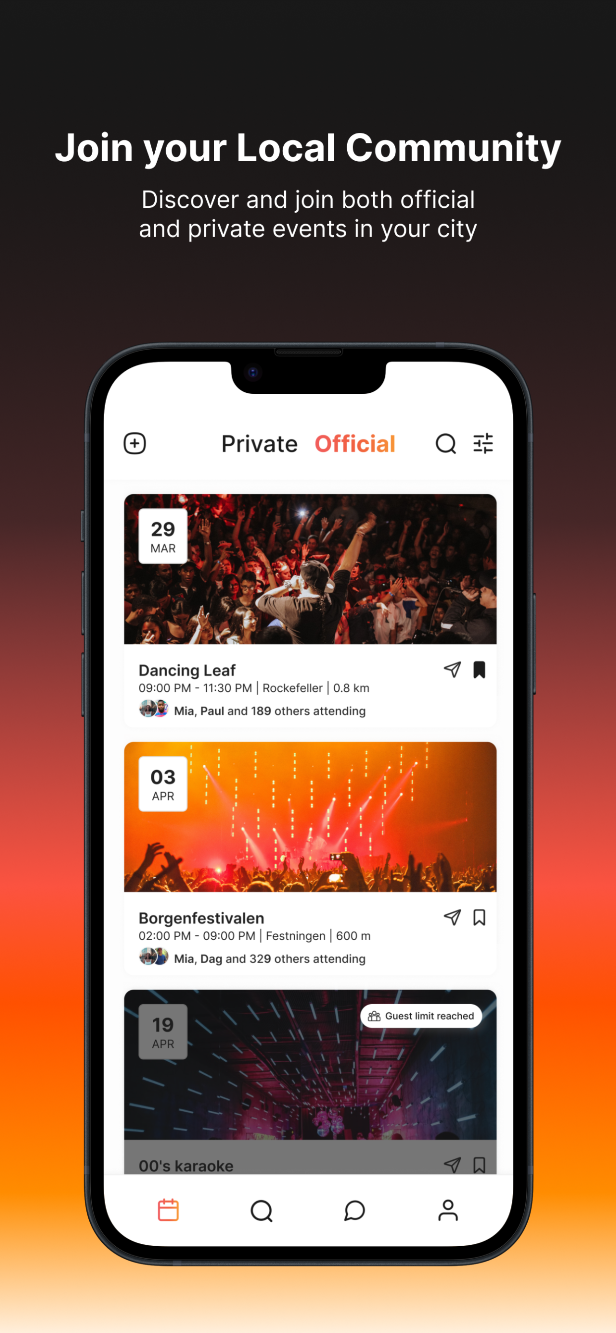 Connect App - Events Nearby