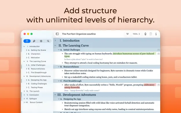 OmniOutliner 6 Screenshot 3