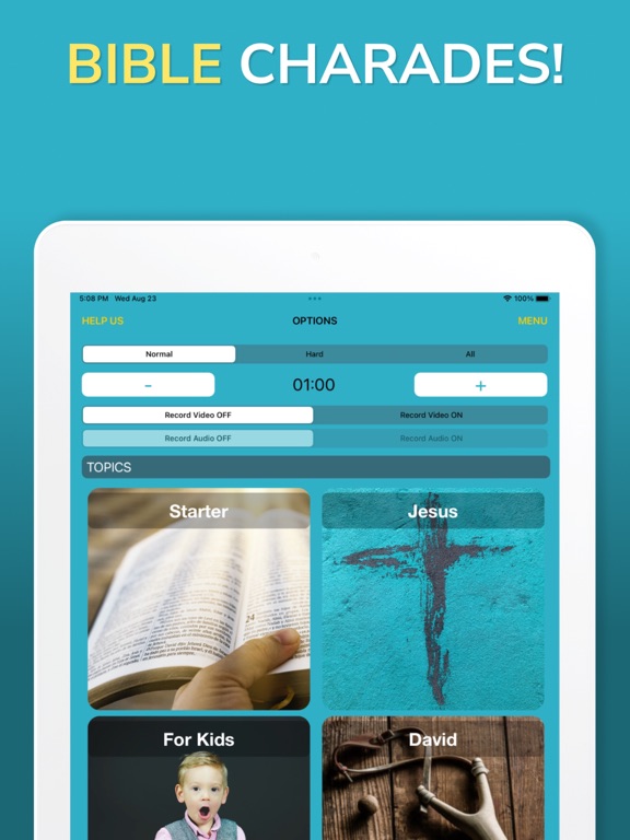 Screenshot #4 pour Bible Charades - Heads Up Game
