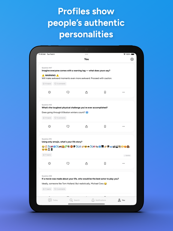 Unspoken - Be Yourself iPad screenshot 5 - Social Networking app