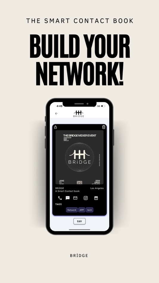 #1. BRiDGE: Smart Contact Book (iOS) 由: The Bridge App, Inc