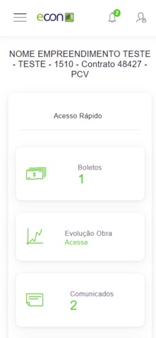 Econ Portal do Cliente Screenshot 1 of 3