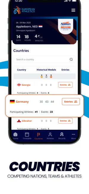 European Athletics iPhone screenshot 4