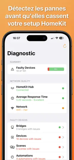 Capture d'écran de HomeCare Pour HomeKit sur iPhone 1