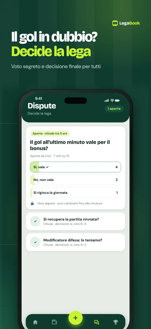 Schermata 5 di LegaBook: gestione fantacalcio