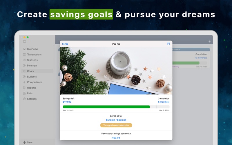 MoneyStats - Budget Planner Screenshot