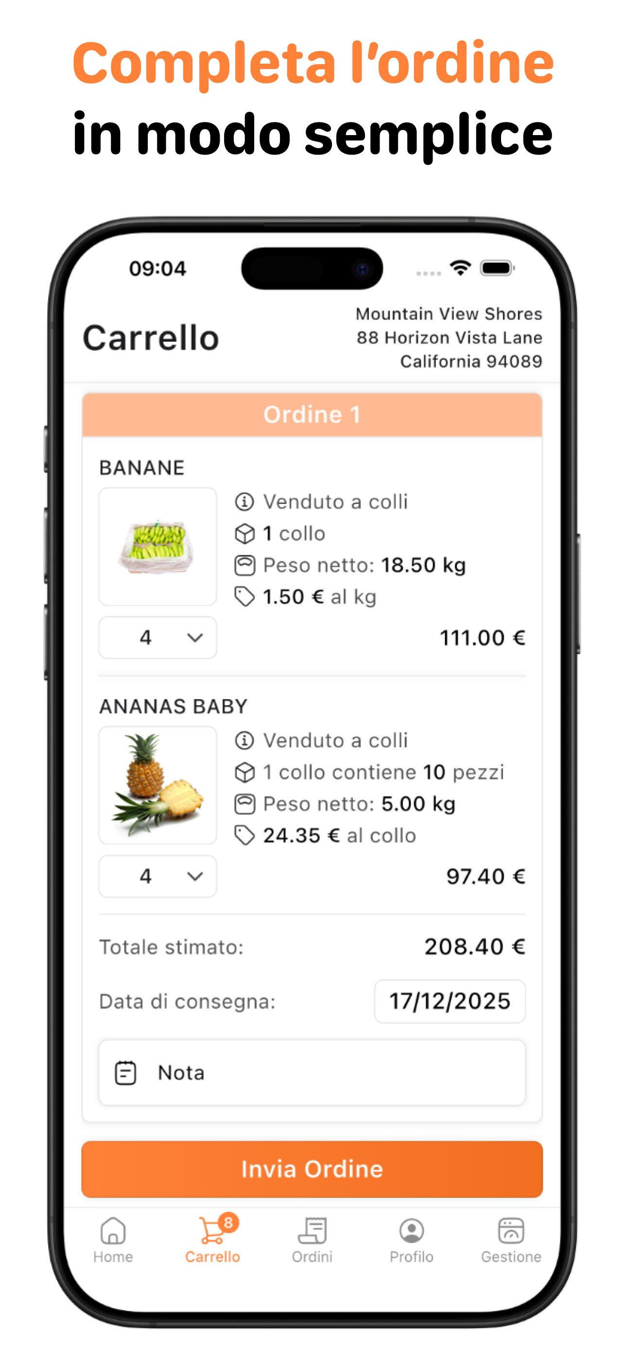 Ordiniamo screenshot 3