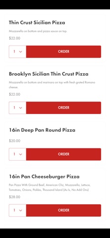 Champs Pizza Ordering Screenshot 1 of 4