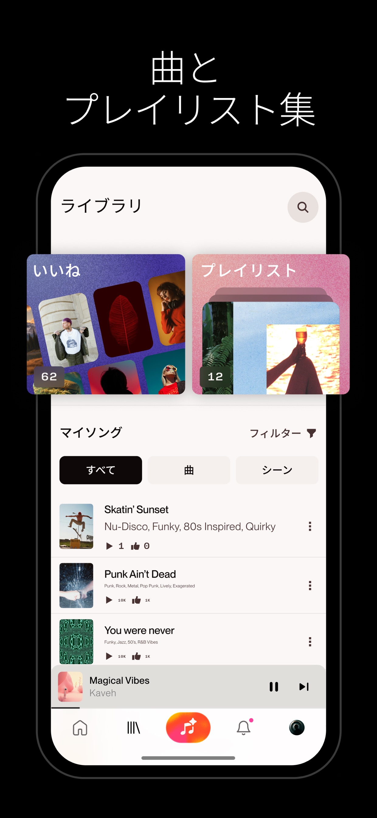 曲とプレイリスト集