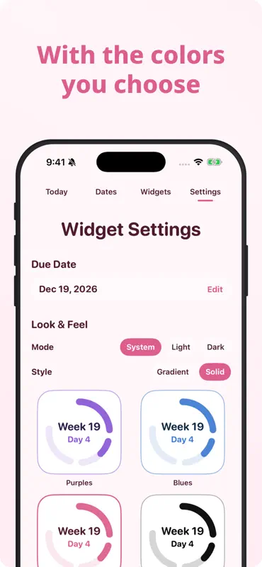 Simple Pregnancy Widgets screenshot 3 of 8