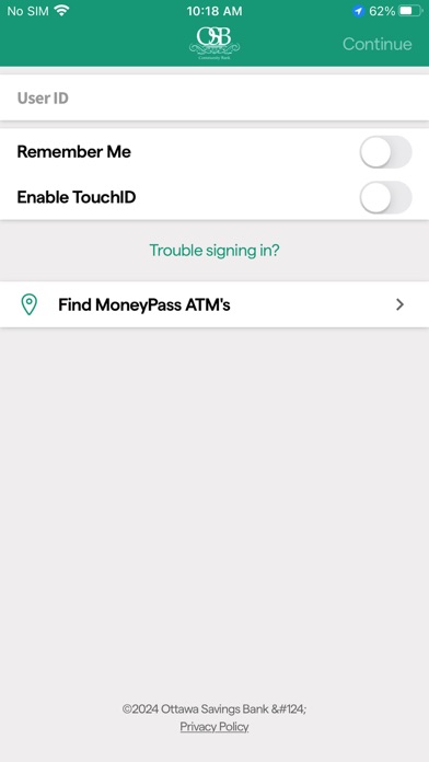 MYOSB Community Bank Screenshot