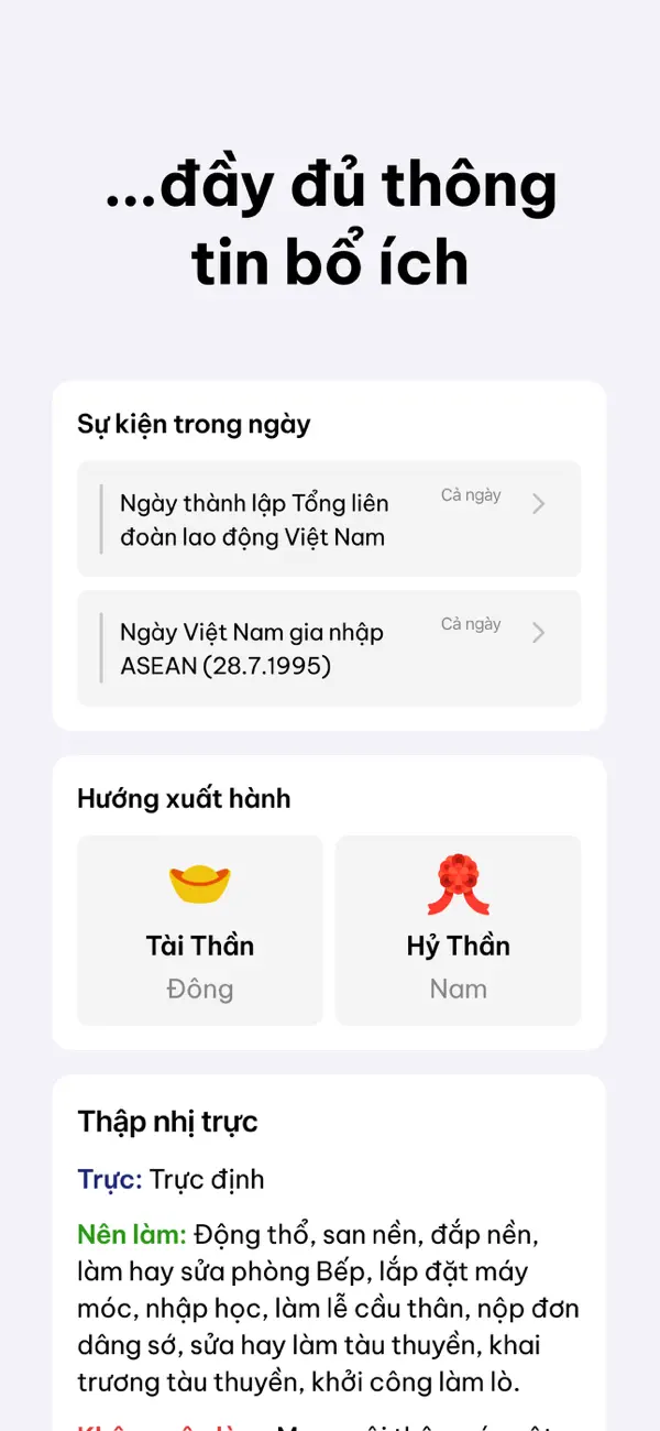 Screenshot #3 pour Lịch Âm Việt Nam 2025