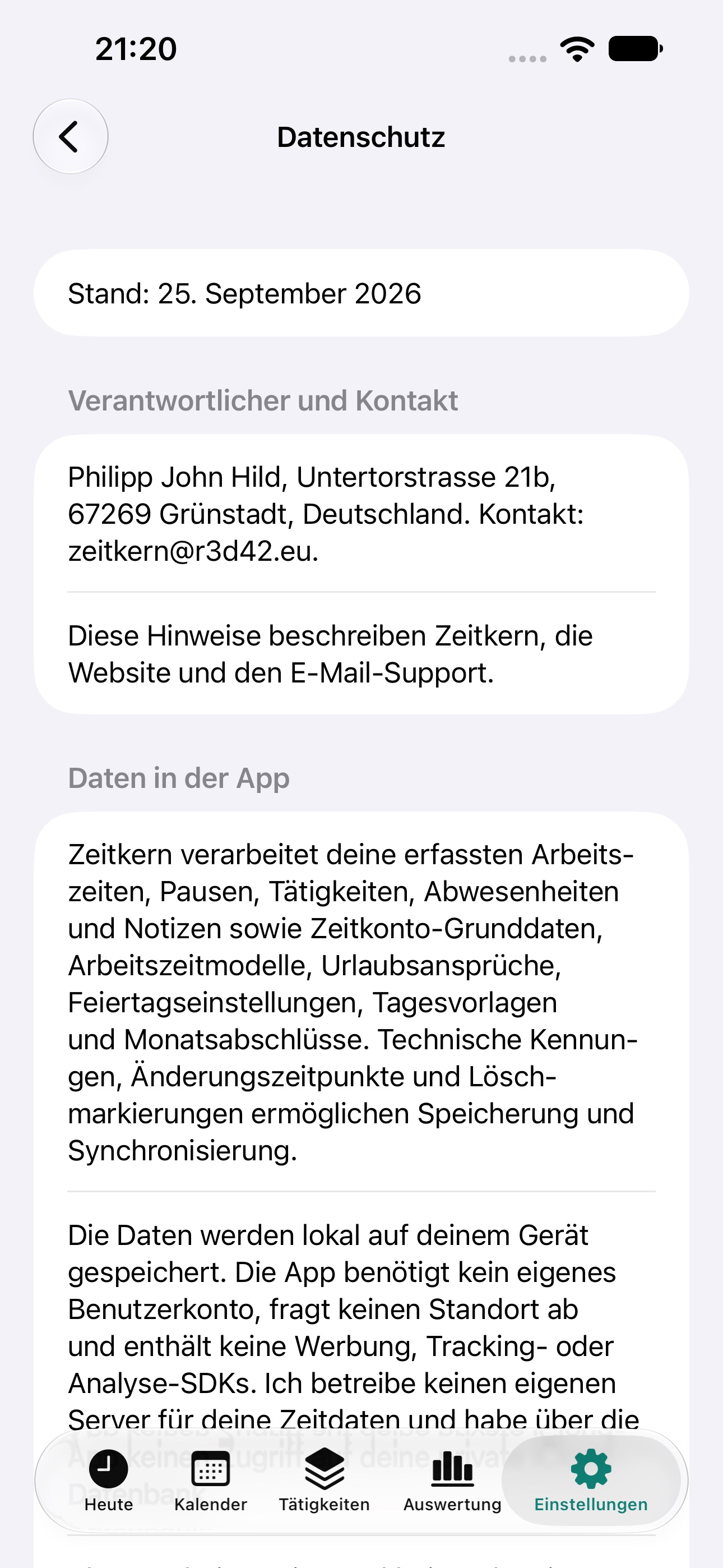 Screenshot 8 of Zeitkern