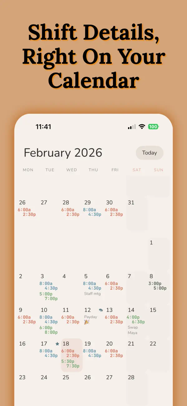 Screenshot #2 pour WorkTime: Schedule Maker