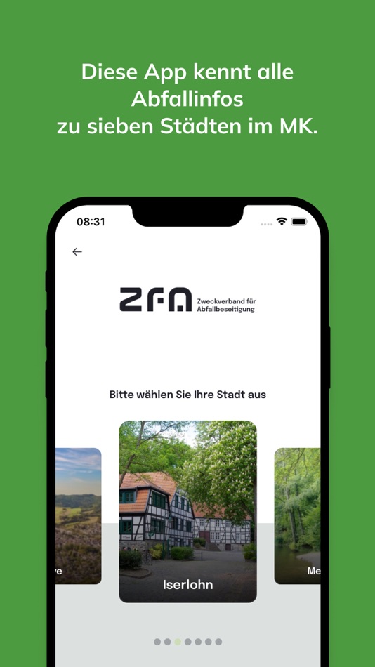 #1. Abfall-App ZfA (iOS) Podle: Zweckverband fur Abfallbeseitigung