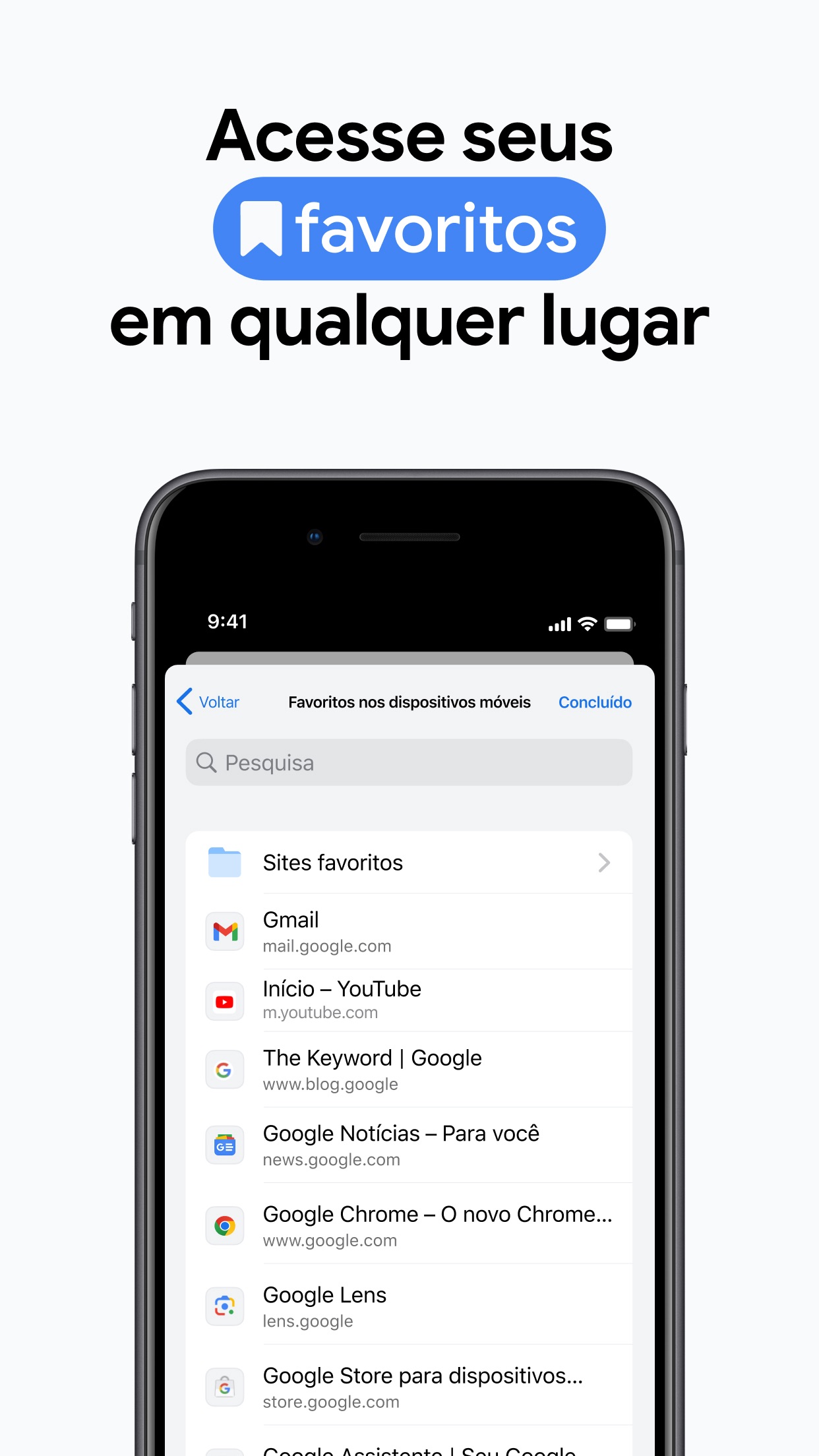 Screenshot do app Google Chrome