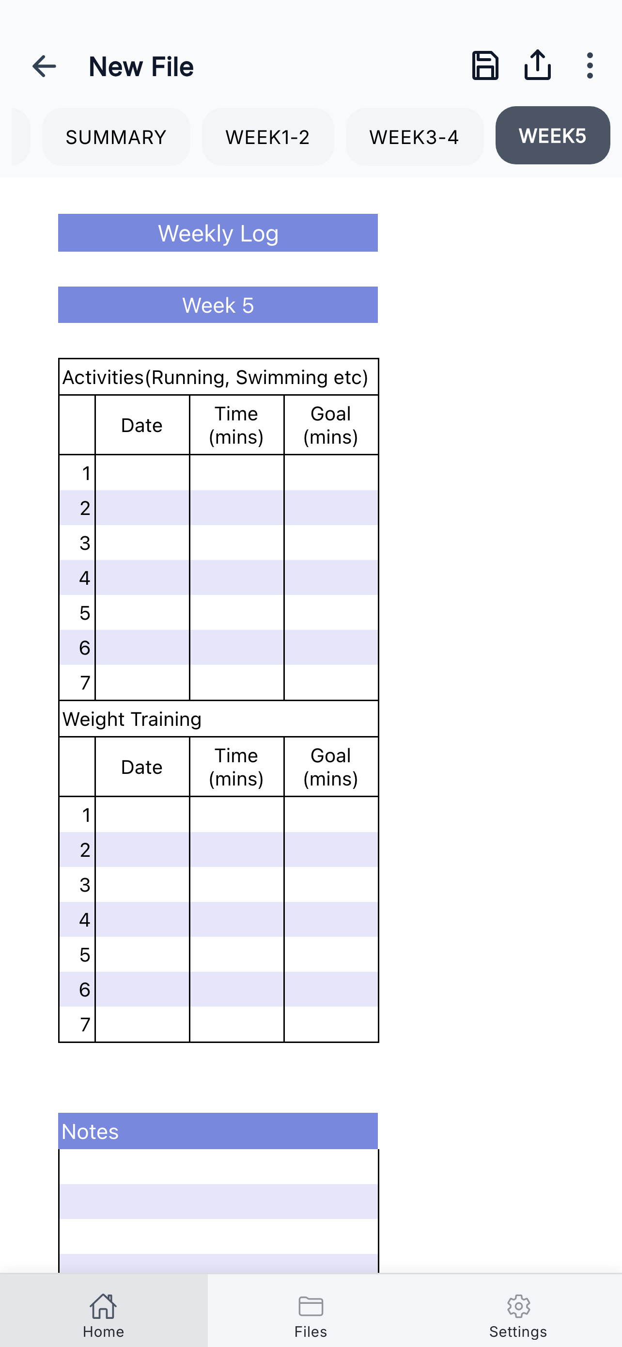 Fitness Planner screenshot 6