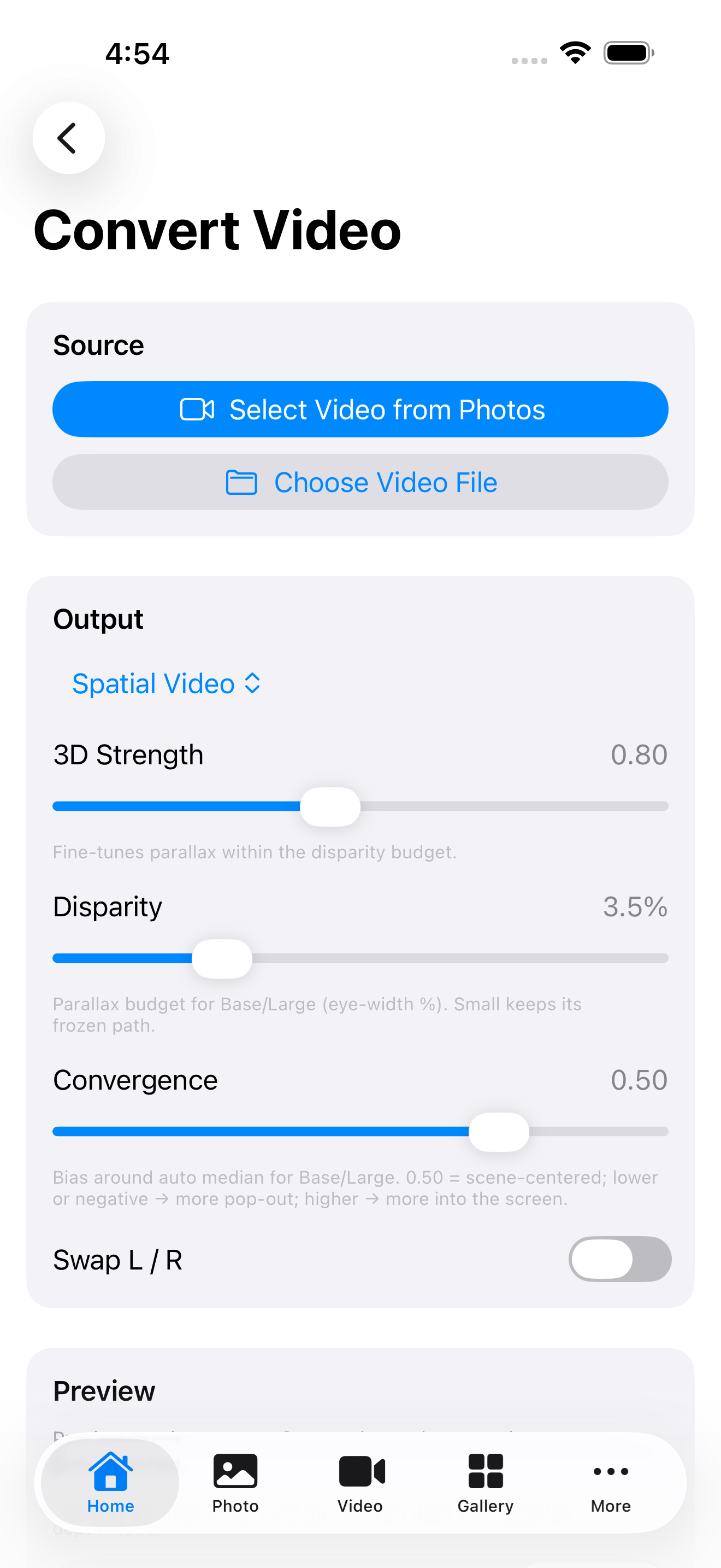 Spatial 3D Media Converter screenshot 3