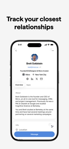 Micro: AI CRM screenshot