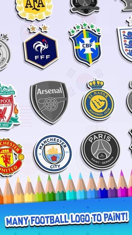 Coloring: flag & football logo