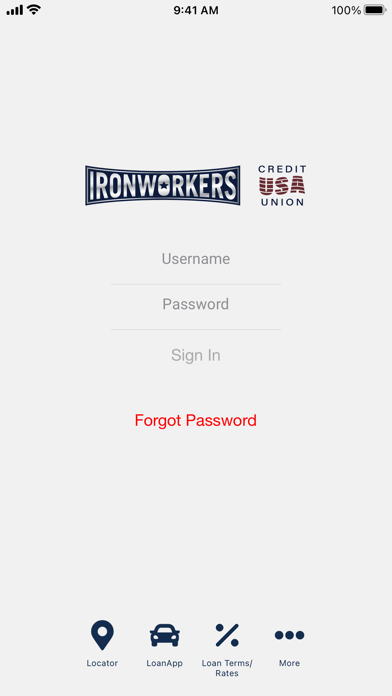 Ironworkers USA FCU Screenshot