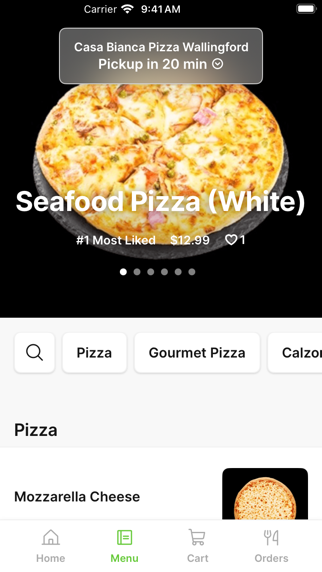 Casa Bianca Pizza iPhone screenshot 2 - Food & Drink app