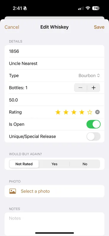 Collection (Whiskey/Tequila) screenshot 2 of 6