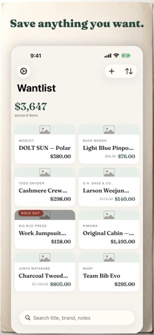 ForLater: Shopping Wishlist screenshot