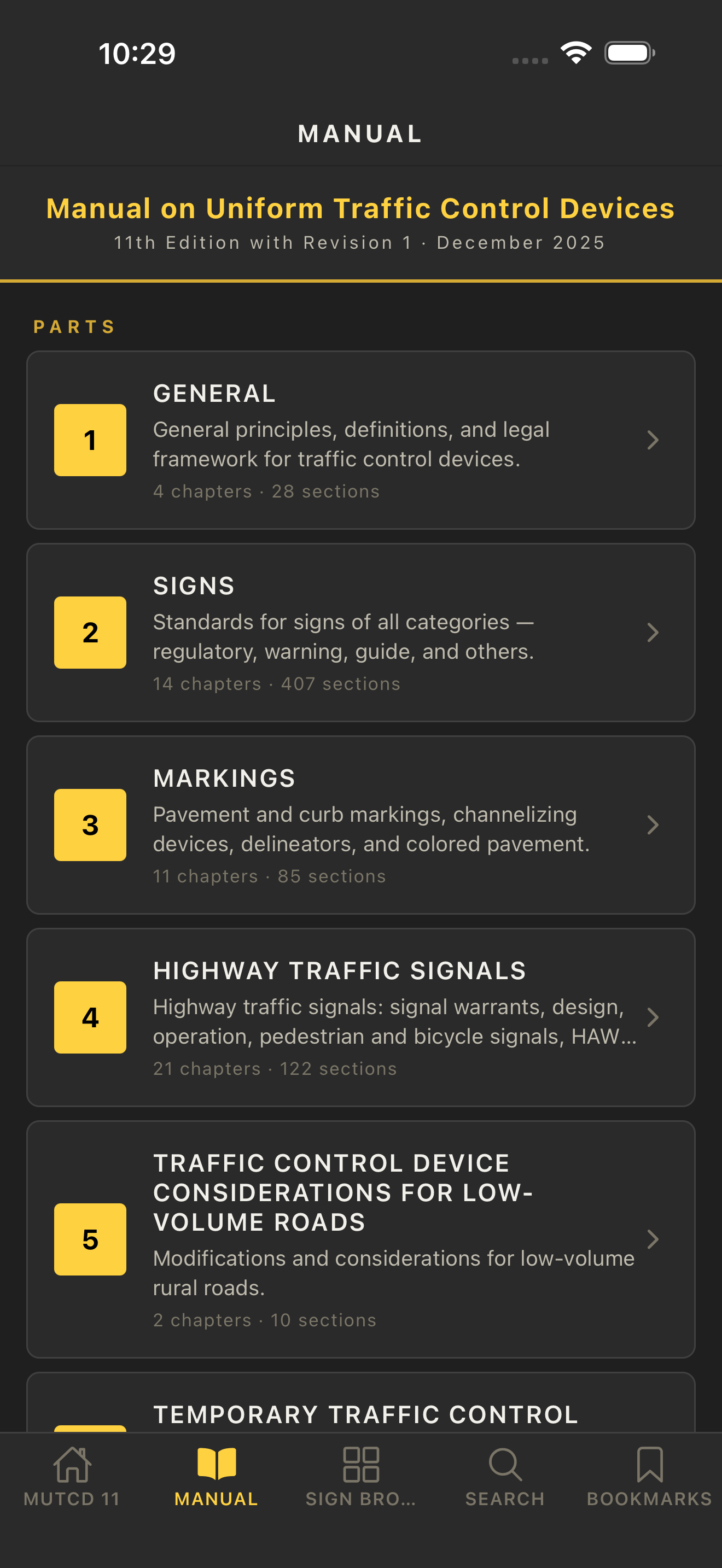 MUTCD 11th Edition + Signs screenshot 3