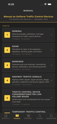 MUTCD 11th Edition + Signs iPhone screenshot