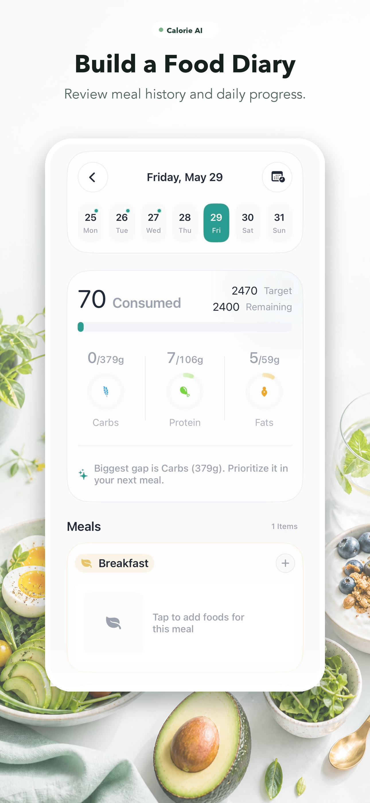 AI Calorie Counter-Cal Tracker