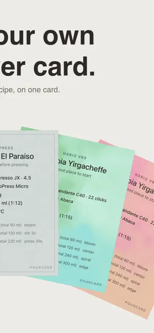 Pourcard: Pour Over Coffee screenshot 2