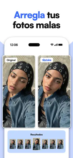 Captura de pantalla de Retake AI: Editor De Fotos IA en iPhone 4