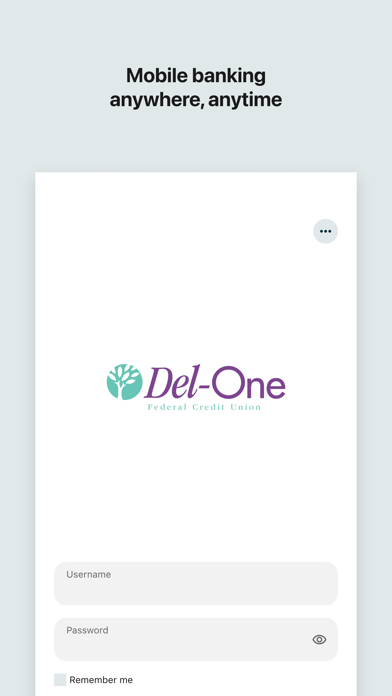 Del-One FCU iPhone screenshot 1 - Finance app