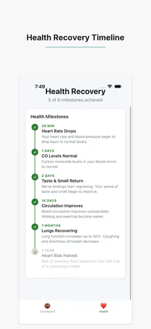 Smoke Free: Quit Tracker screenshot 3