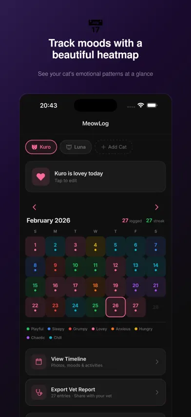 MeowLog screenshot 2