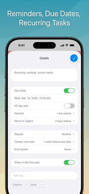Focus Matrix – Task Manager screenshot 3