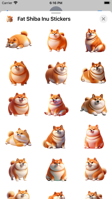 Screenshot 2 of Fat Shiba Inu Stickers App