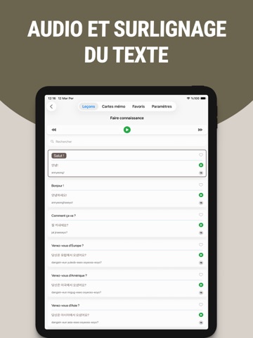 Apprenez le coréen facile iPad screenshot